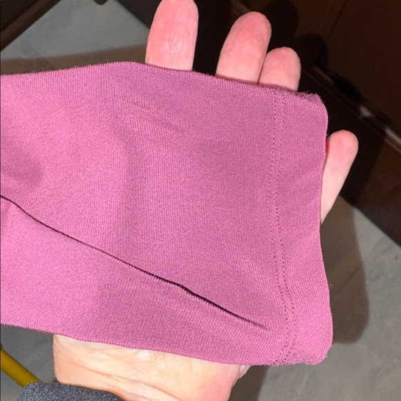 Effortless style Top blouse Cowl neckline/pleated shoulders long sleeve purple - Picture 8 of 16